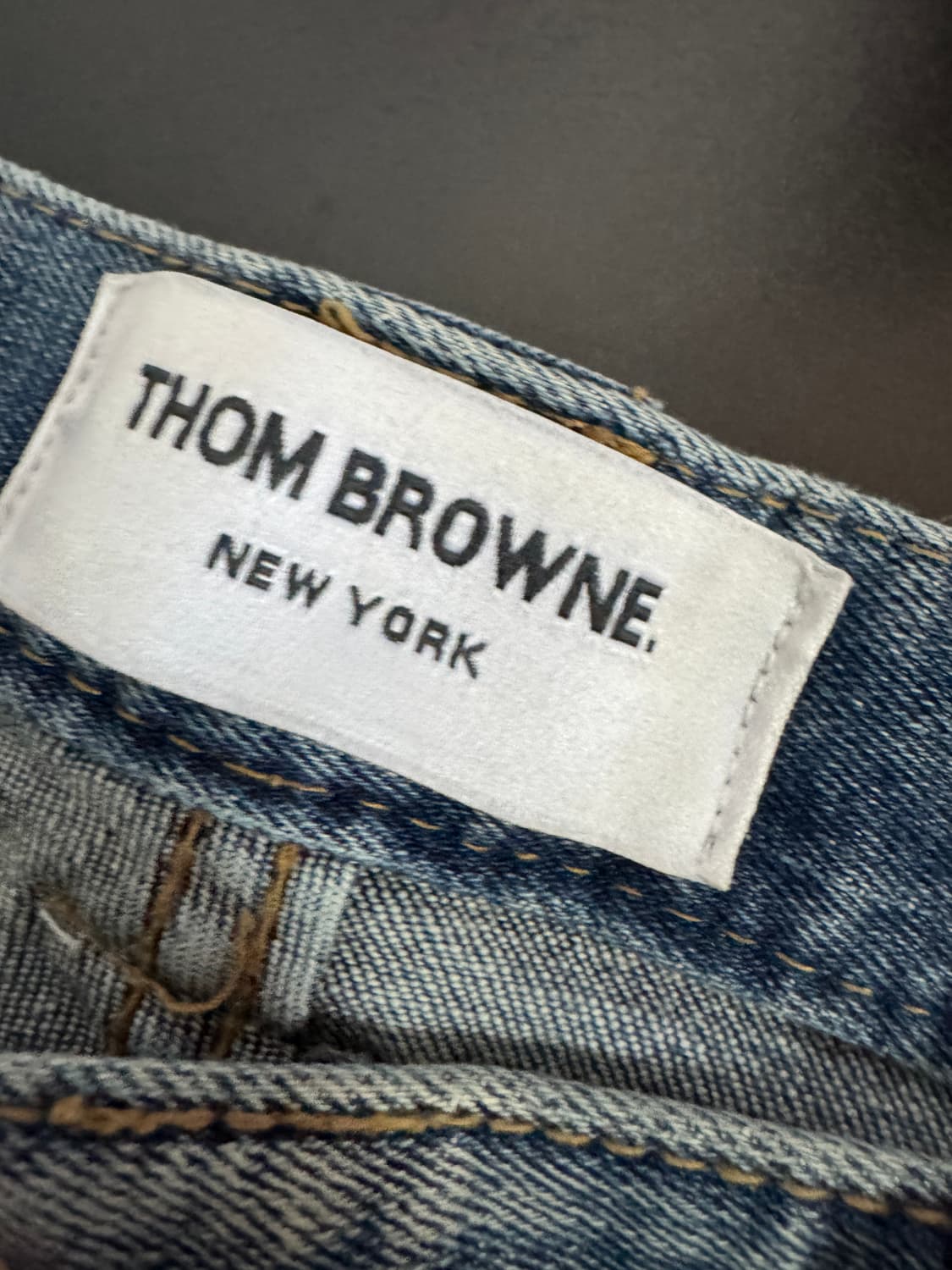 여성 톰브라운 커스텀 리메이크 테니스 데님팬츠 29.1인치 상품이미지4