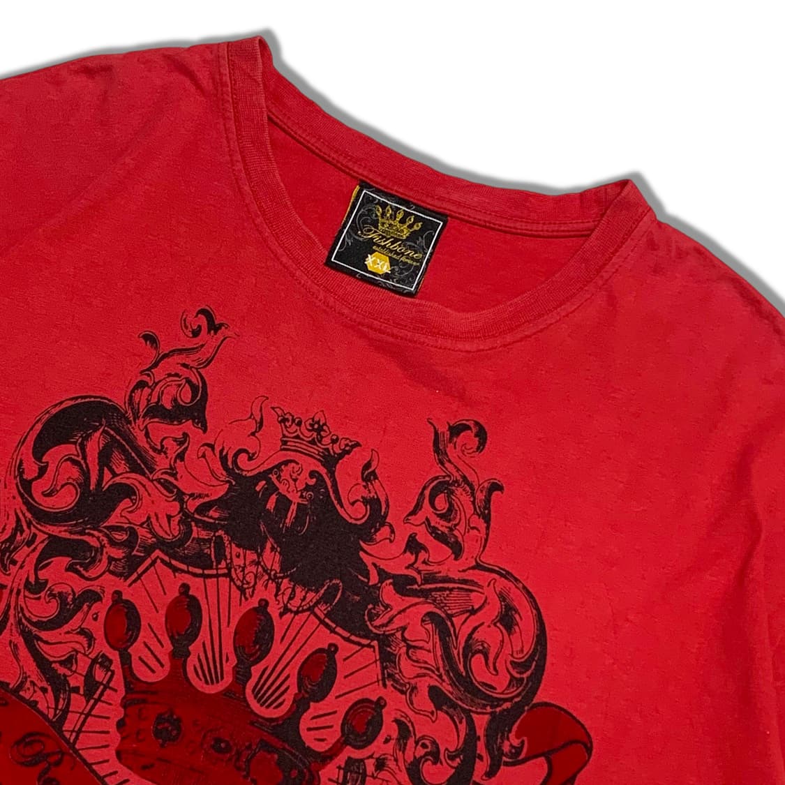 FISHBONE 크라운 프린팅 힙합 반팔티 상품이미지3