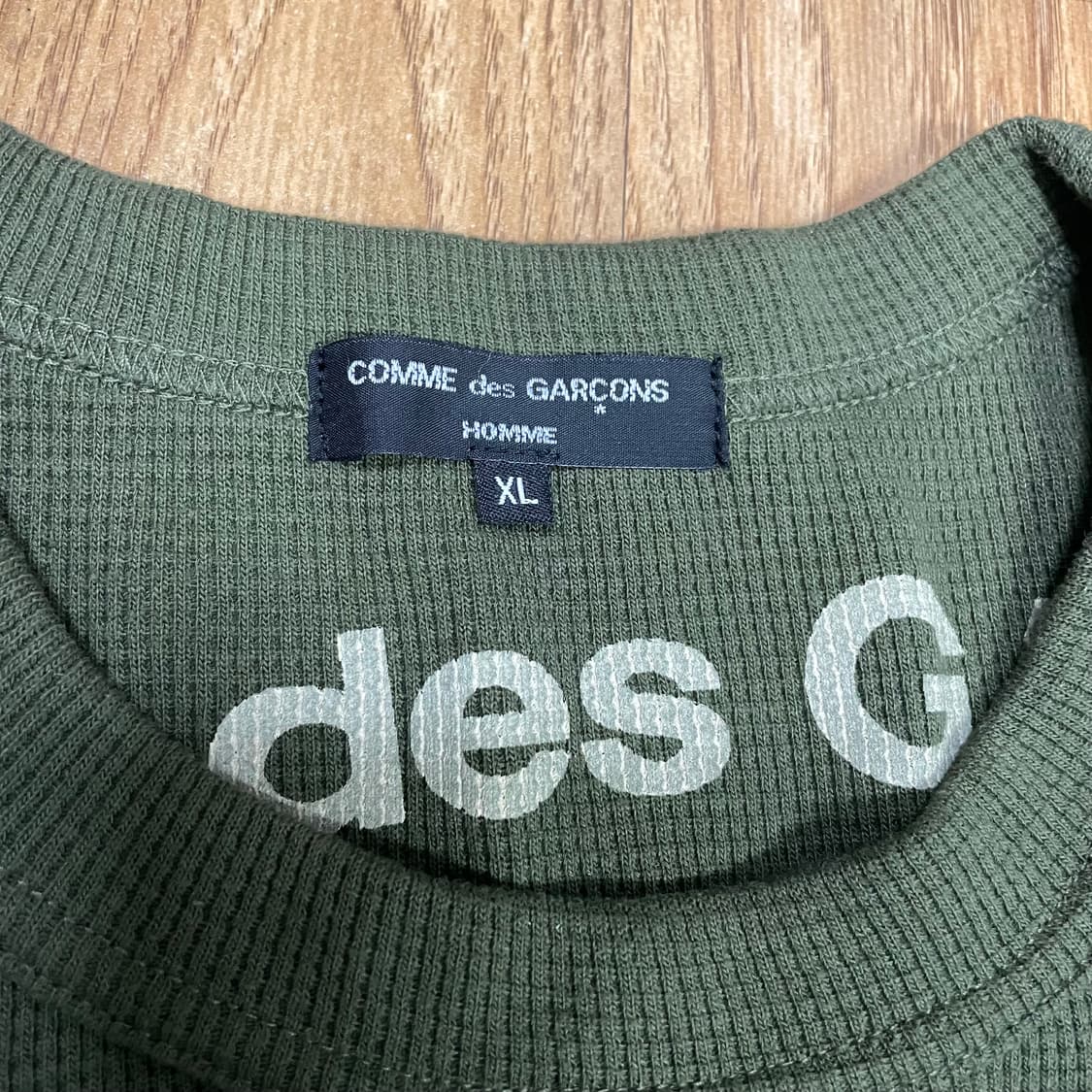 꼼데가르송 리버시블 와플 롱슬리브 XL 새상품 상품이미지3