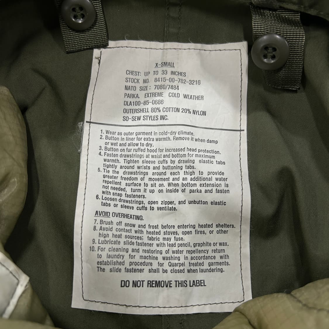 미군 밀리터리 피쉬테일 야상자켓 상품이미지2