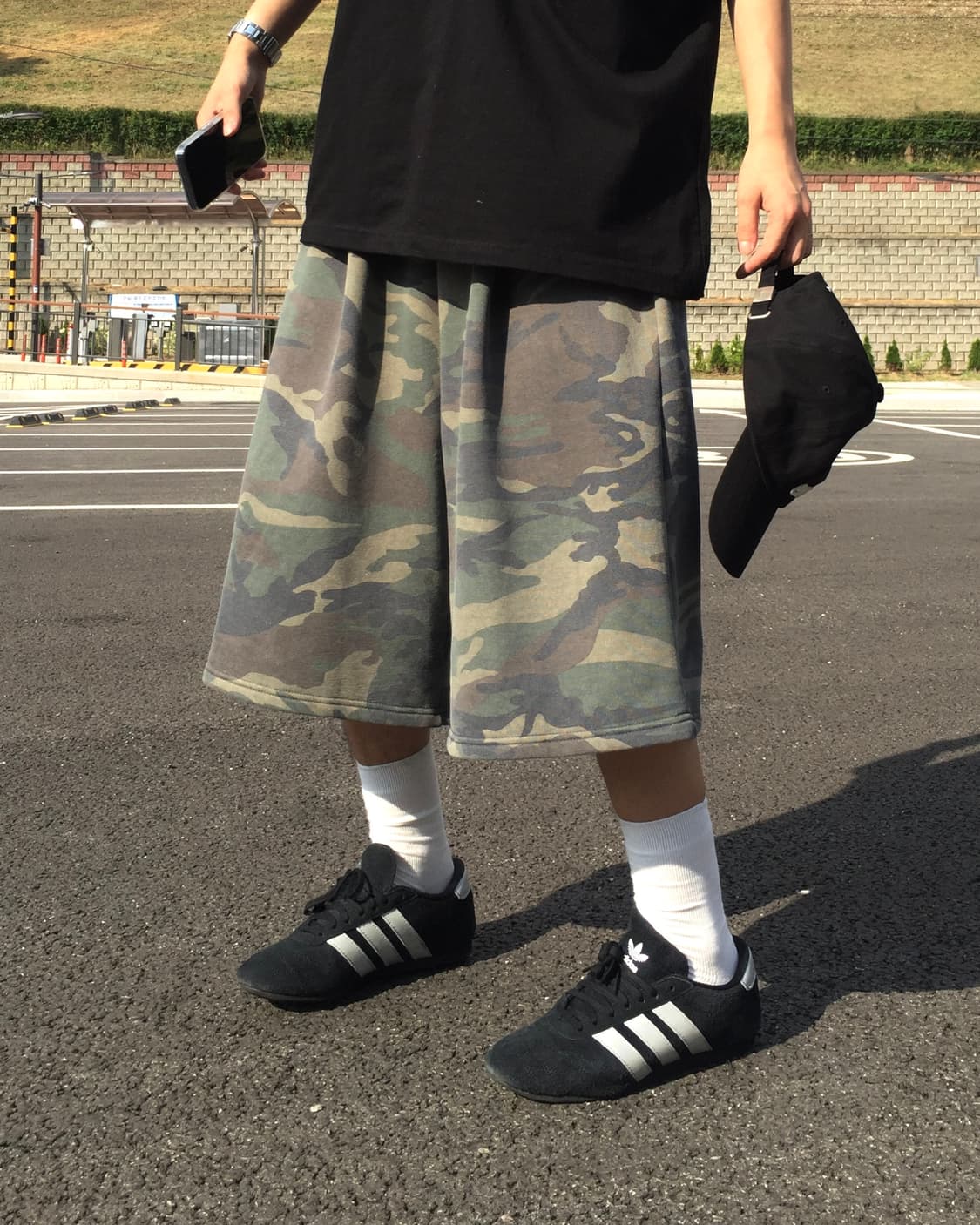 (새상품) 카모 밀리터리 버뮤다 팬츠 상품이미지3
