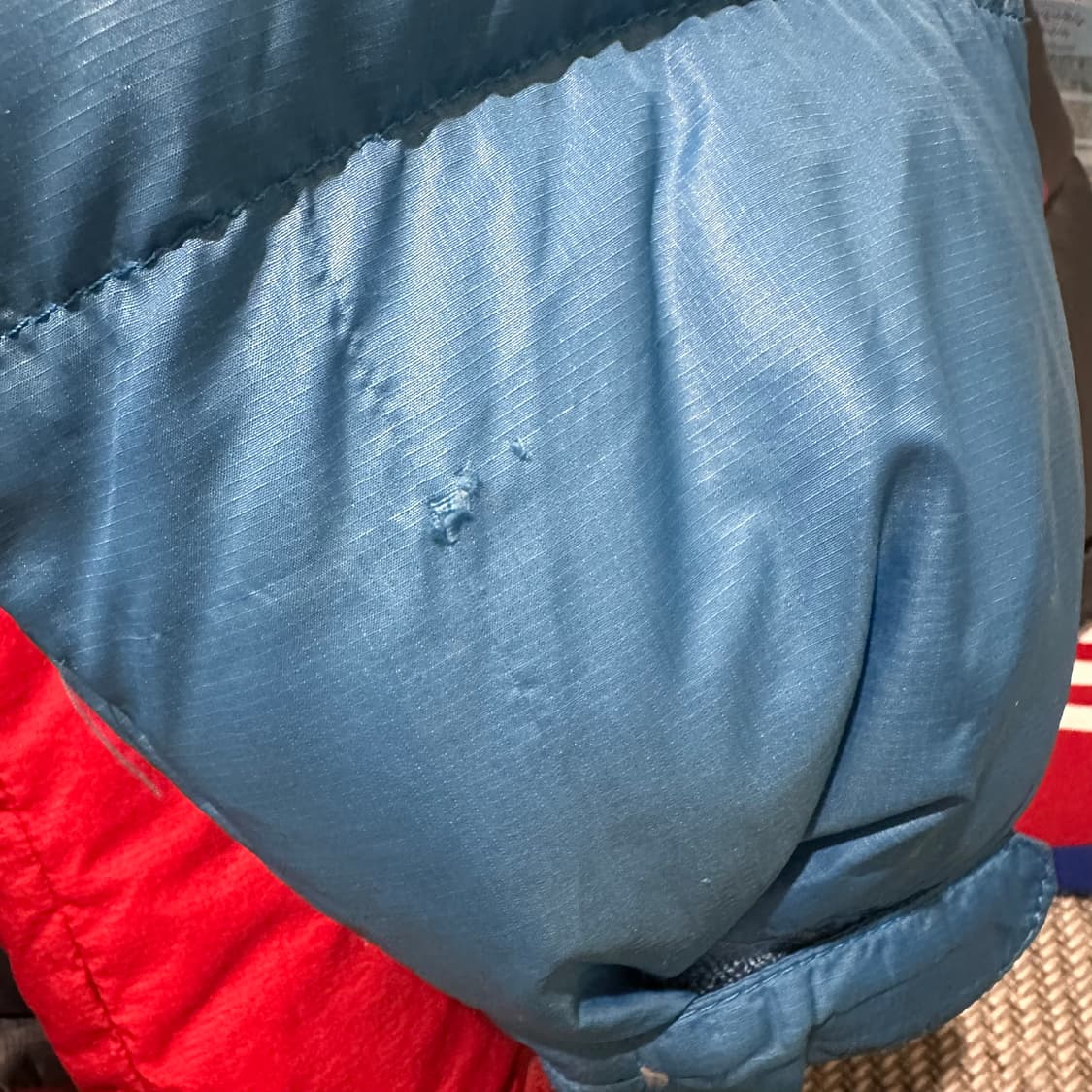 노스페이스 눕시 블루 블랙 패딩 상품이미지7