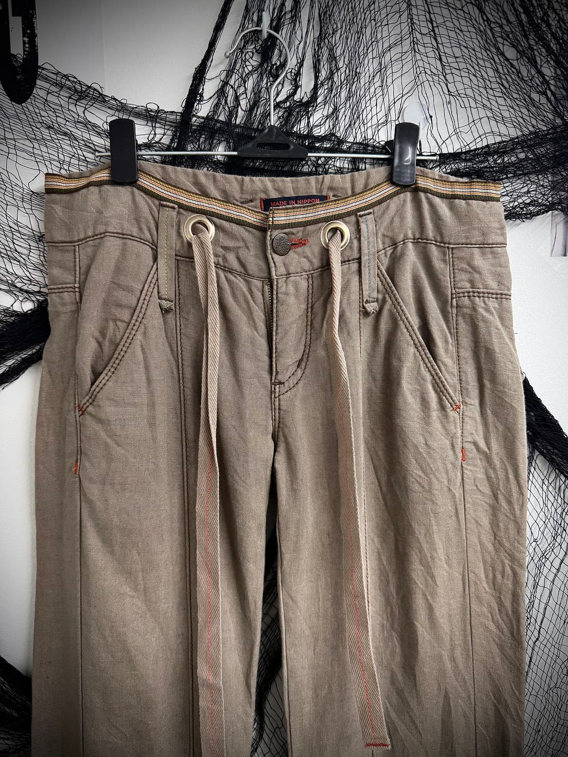 00s stitch bootscut cotton pants 상품이미지2
