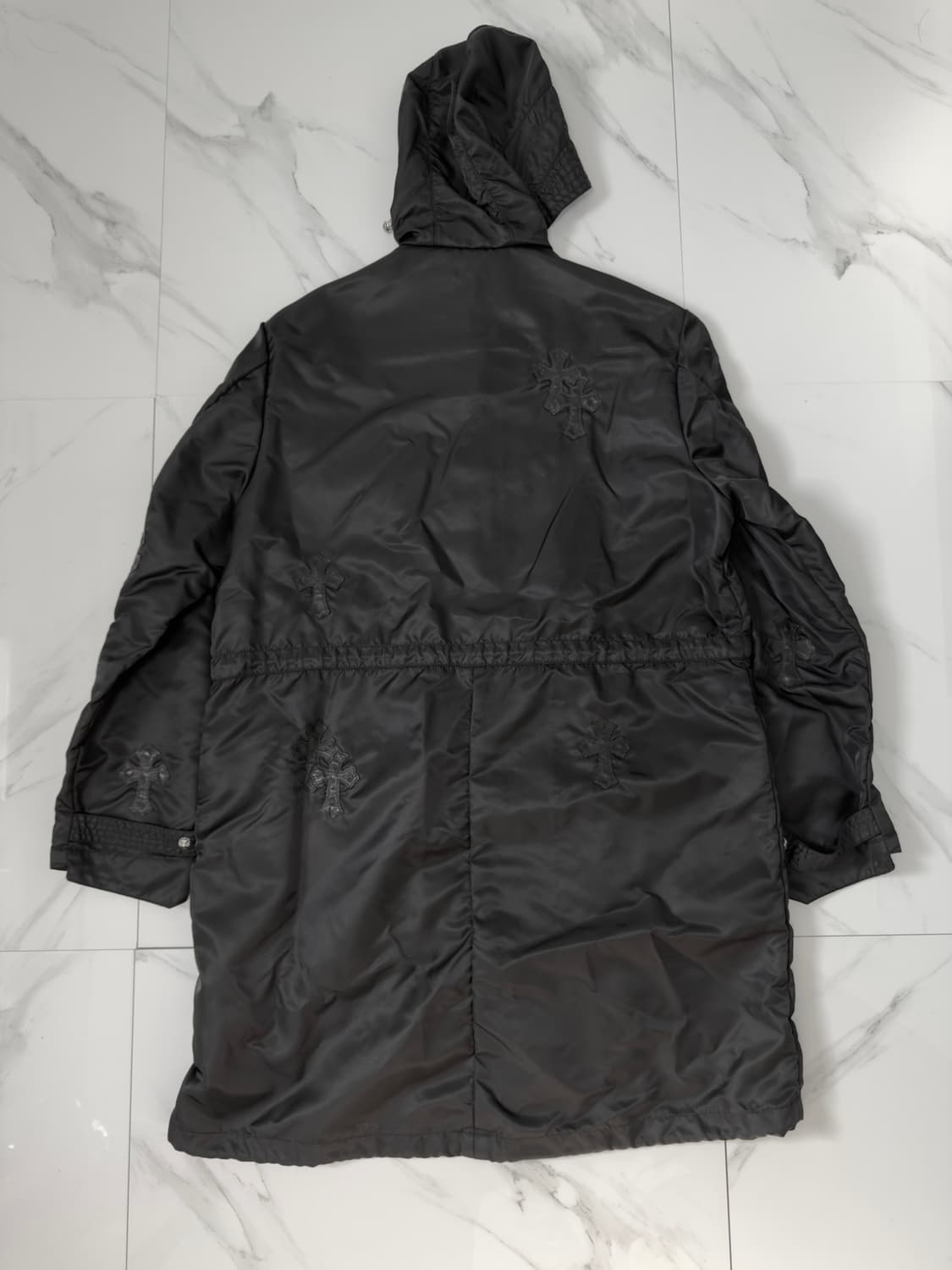 25SS 크롬하츠 VIC 크로스 레더패치 롱 야상 자켓 M 상품이미지2