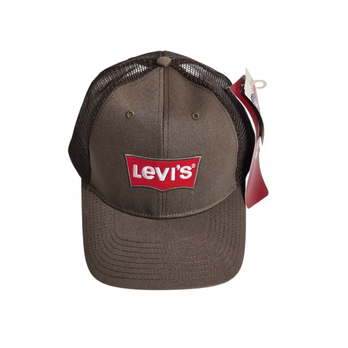 Levi's) 00's 데드스탁 리바이스 배트윙 로고 볼캡 카키/브라운 상품이미지1
