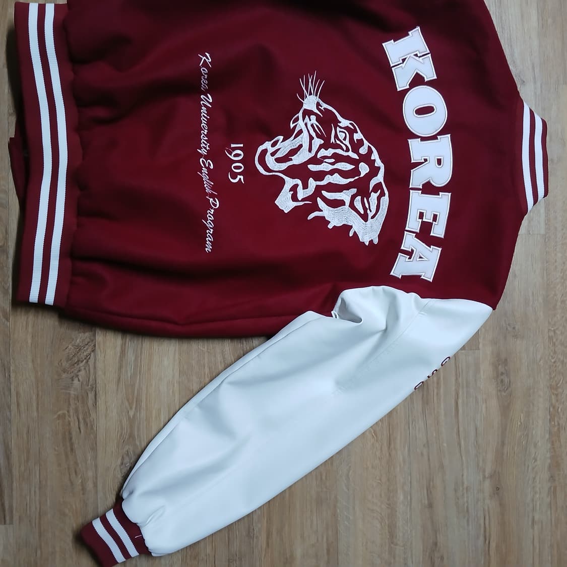 KOREA 호랑이 고려대 얇은 과잠 바시티 L 100 상품이미지4