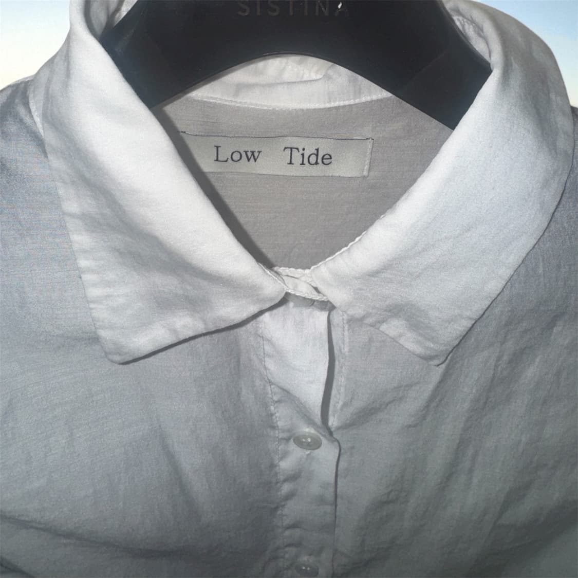 로우타이드 SILKY BUTTON WRAP SHIRT [WHITE] 상품이미지5