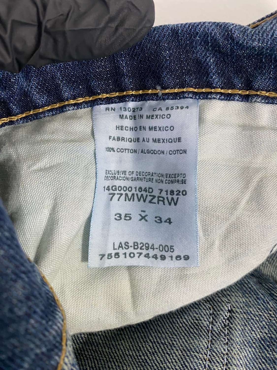 랭글러 워싱 데님팬츠 부츠컷 35x34 <610> 상품이미지5