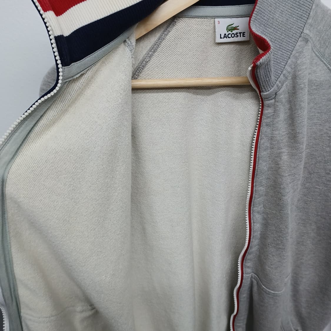 라코스테  하프넥 아웃라인 포인트 집업 M 상품이미지3