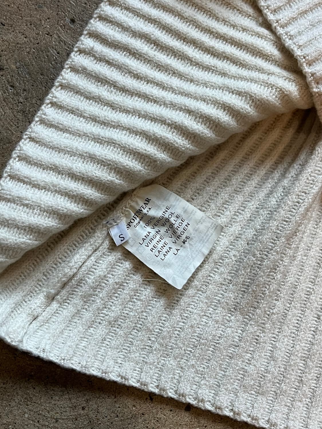 [S]98AW 스톤아일랜드 그린 엣지 롤 넥 니트 점퍼 아카이브 상품이미지4