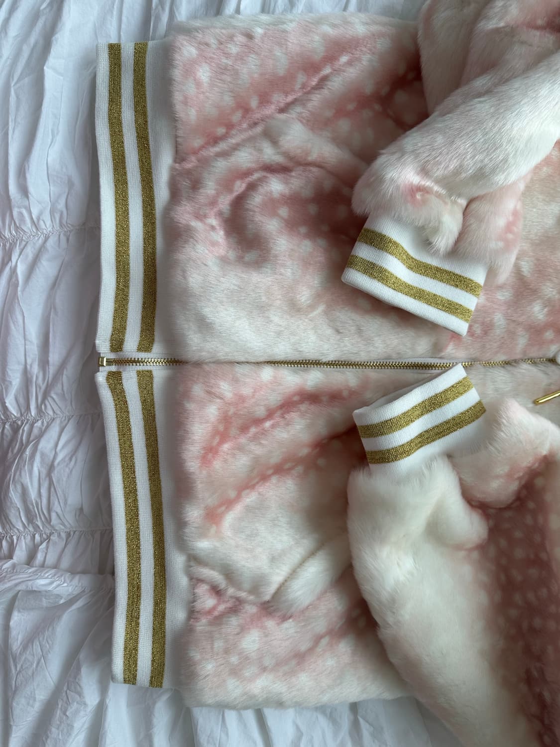 베이비메탈클럽 밤비돌 퍼 자켓 핑크 베메클 상품이미지3