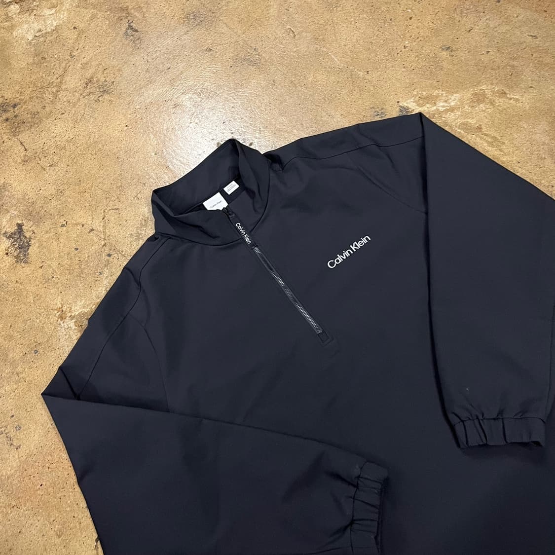 [정품/XL] 캘빈클라인 블랙 하프집업 바람막이 b8 상품이미지1