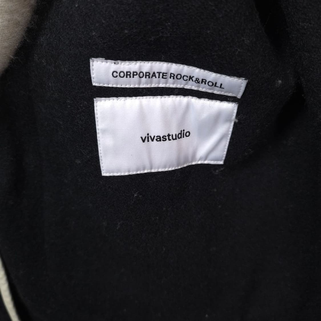 비바스튜디오 헤비 울 보아털 안감 더플코트 블랙 L 상품이미지7