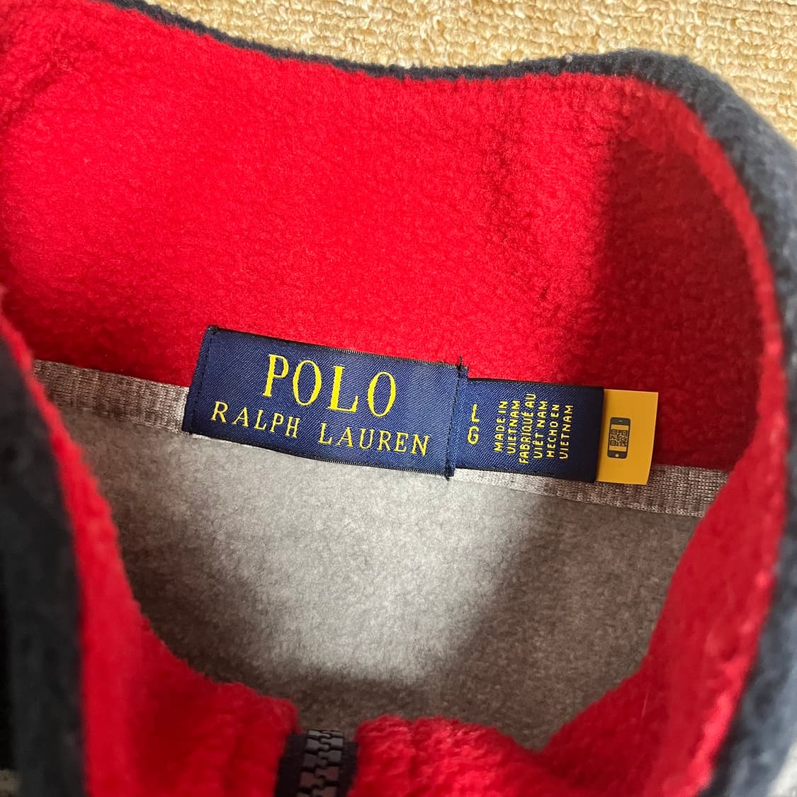 폴로 성조기 하프집업 후리스 상품이미지2