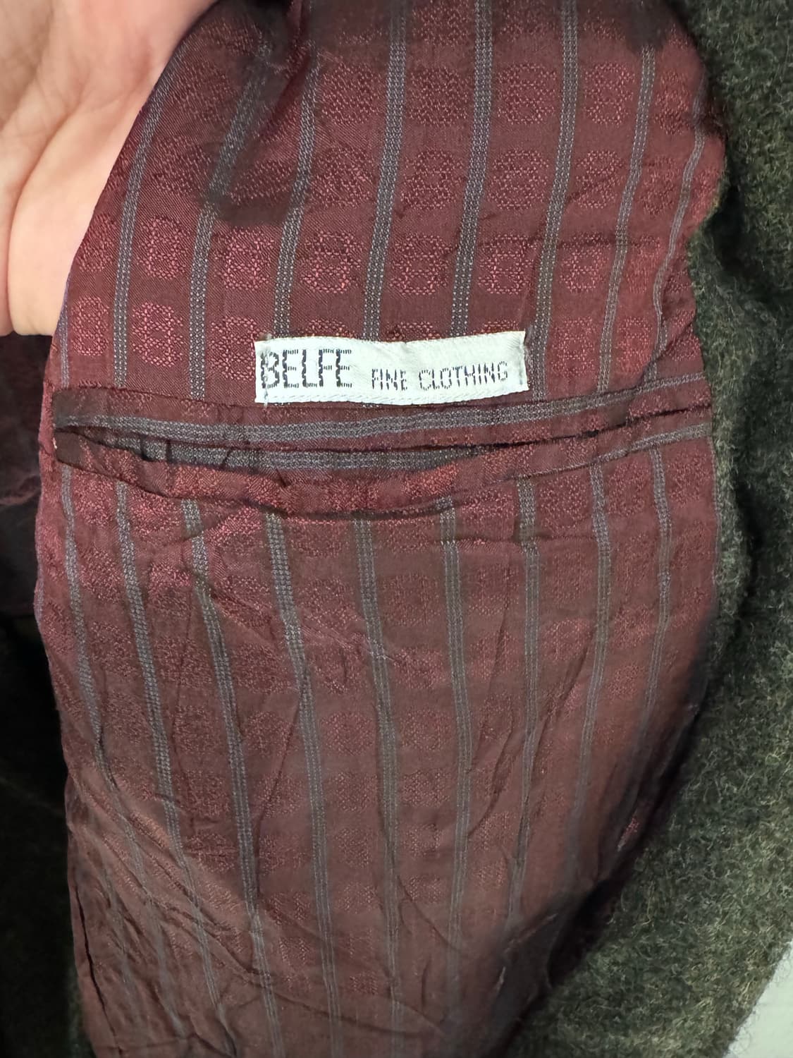 Belfe & Belfe 금장 해링본 울 블레이저 자켓  상품이미지5