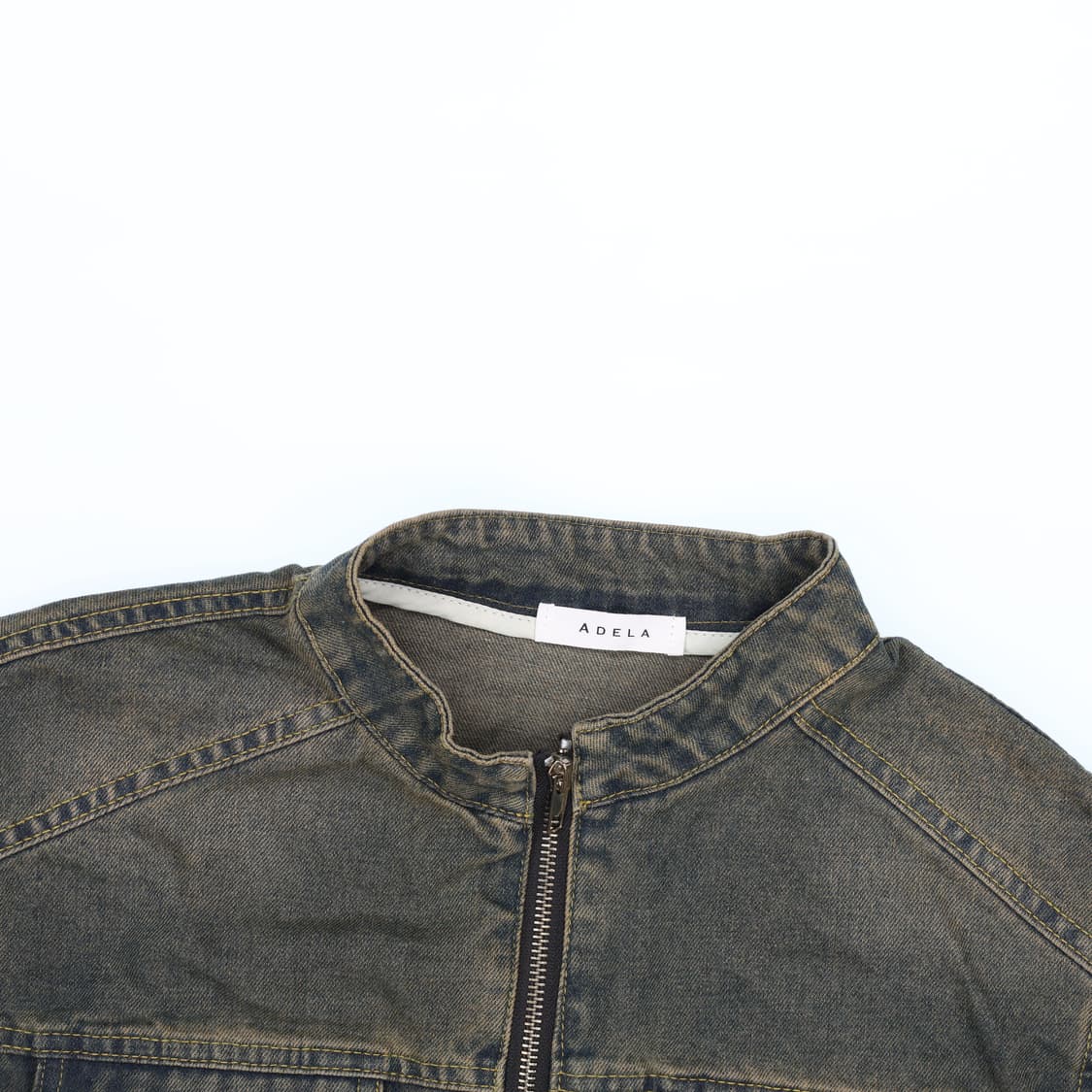 [44반-55정도] 빈티지 여성 투웨이 데님 숏자켓 1212H1 상품이미지3