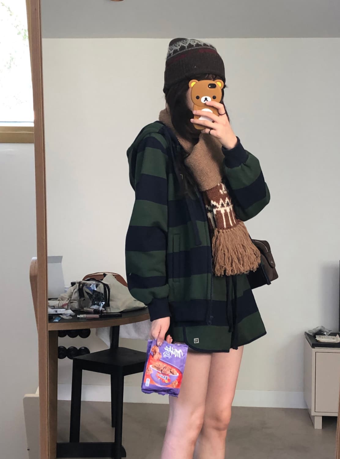 (택O) 714center 하이틴 트랙 셋업 (그린) (기모O) 상품이미지2