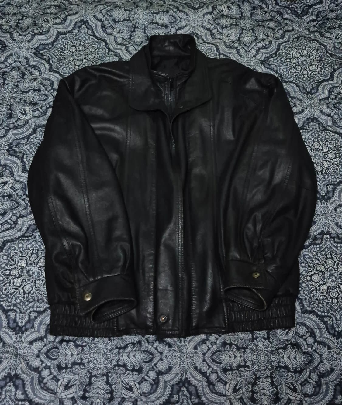 Remy 더블 카라 램스킨 블루종 38 size 상품이미지1