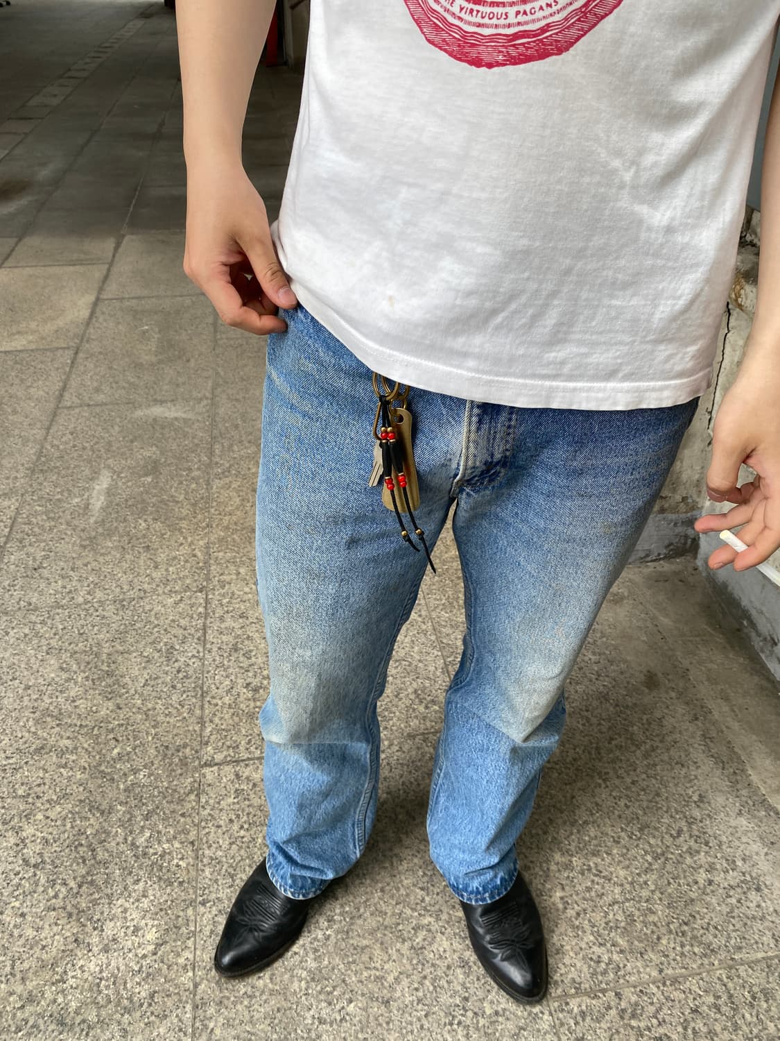 웨스턴 디어스킨 레이스 브라스 키링 Ⅰ 상품이미지2