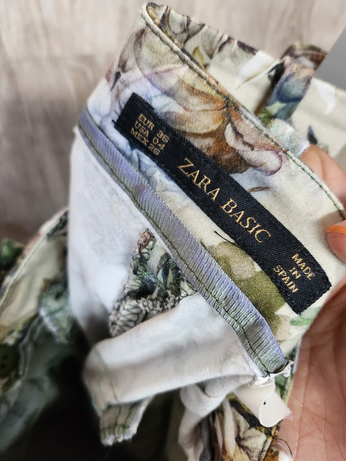 1025) 자라 ZARA 플라워프린트 바지 상품이미지5