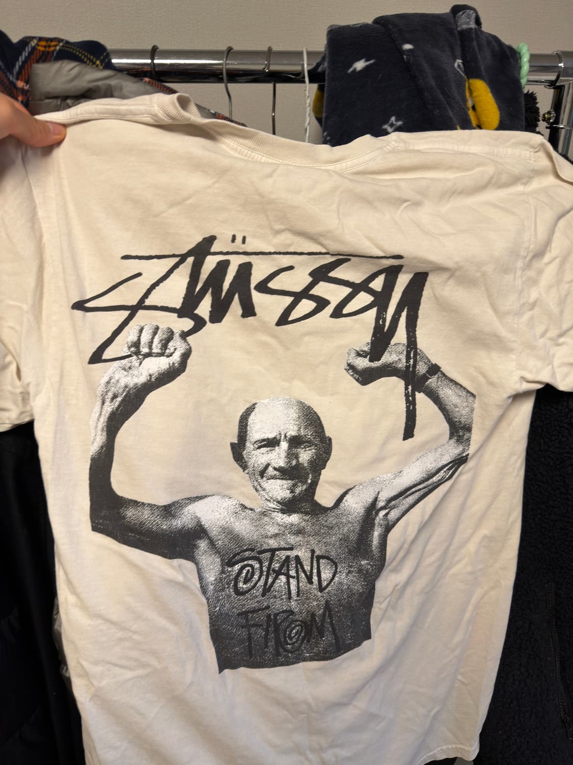 스투시 x 마틴 로즈 스탠드 펌 피그먼트 다이드 티셔츠 내츄럴 s사이즈 상품이미지2