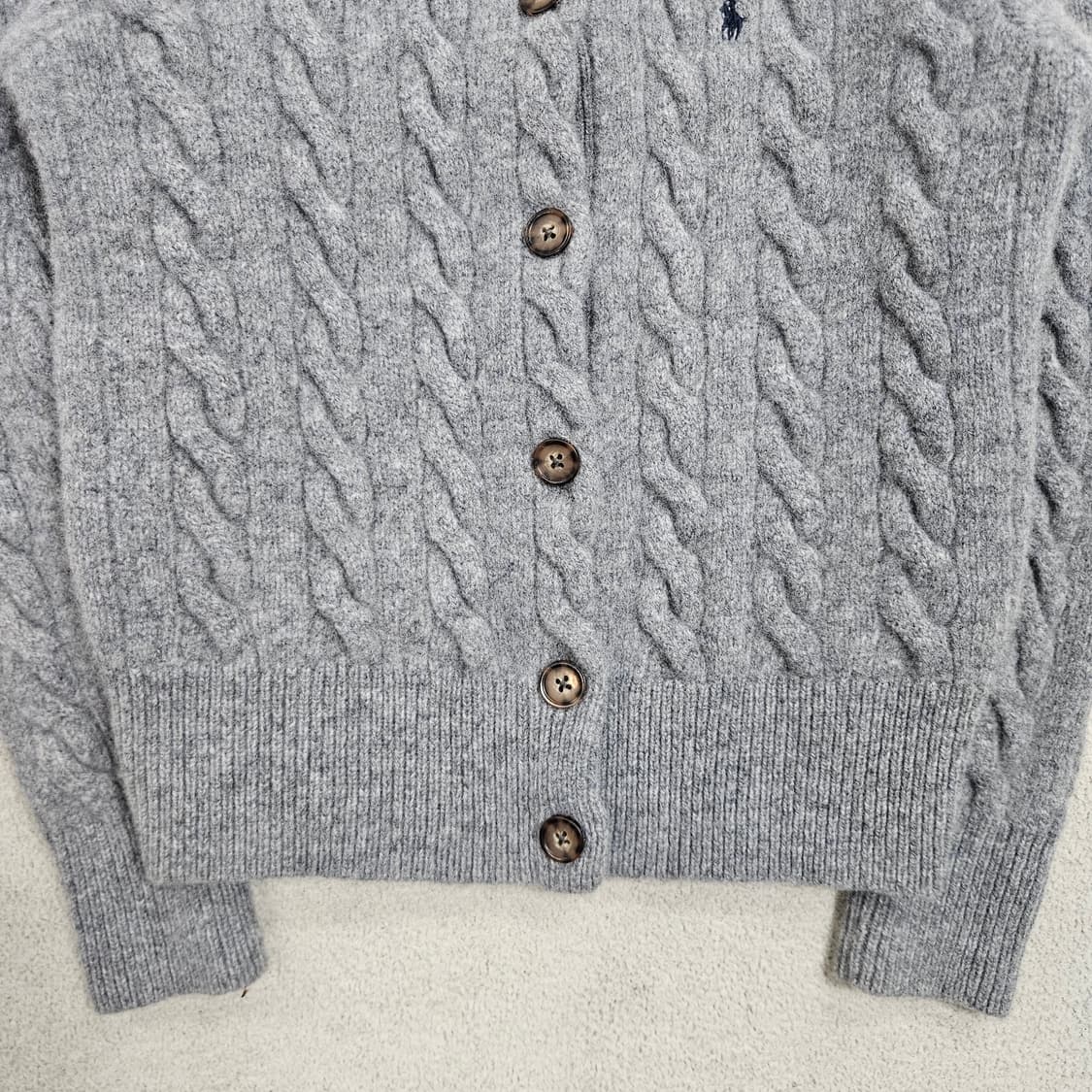 폴로 랄프 로렌 신형 QR 울 캐시미어 케이블 가디건 S 상품이미지4