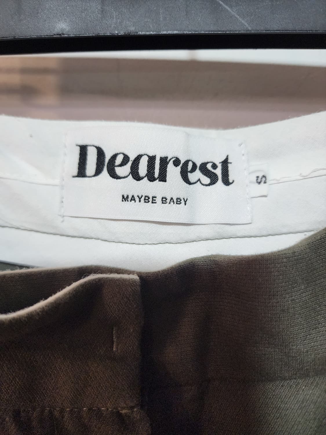 Dearest Maybe Baby 카키색 바지 S 상품이미지3
