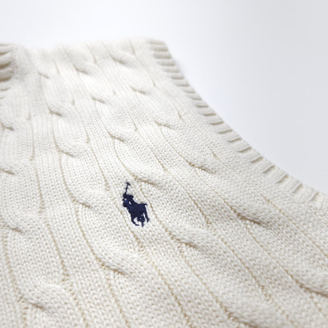 폴로 랄프로렌 신형 포니 케이블 니트 베스트 (M) 상품이미지3