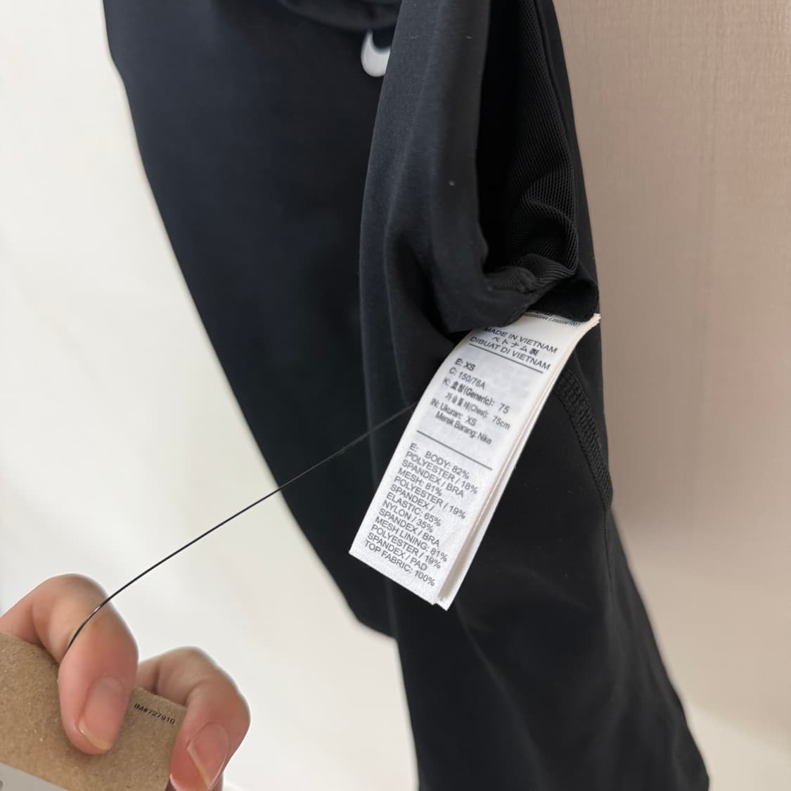 나이키 드라이핏 블랙 탱크탑XS[새상품] 상품이미지4