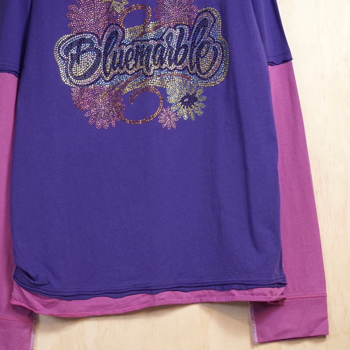 블루마블 라인스톤 롱 슬리브 티셔츠 상품이미지4