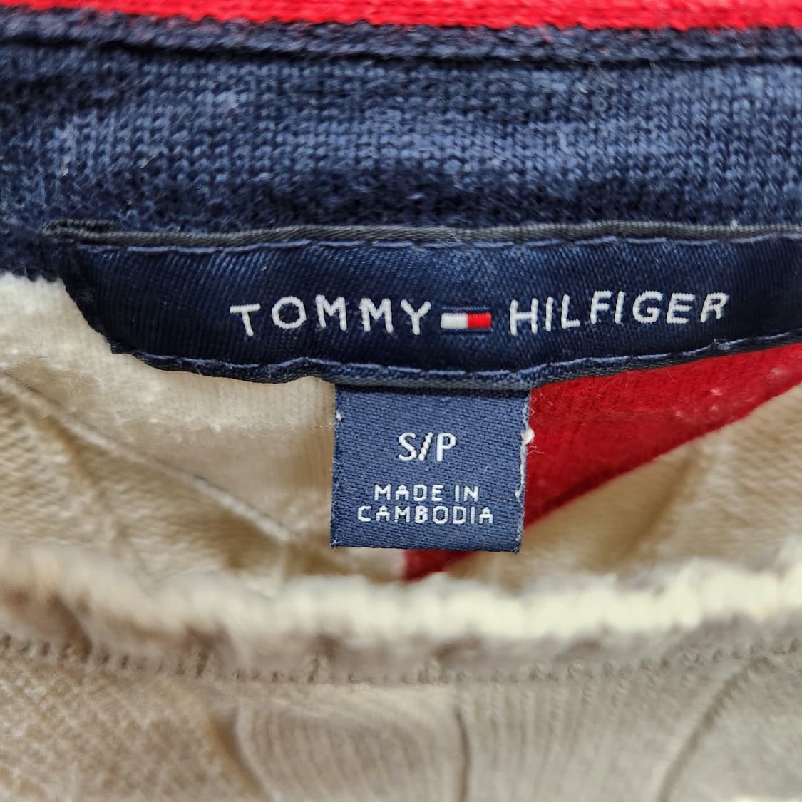 타미힐피거 로고 꽈배기 코튼 니트 S/P(M) 상품이미지5