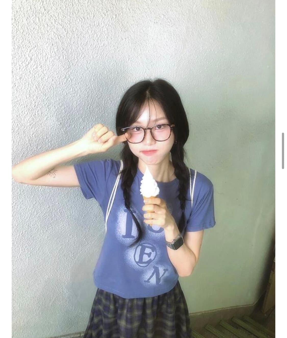 -ˋˏ 빈블 슈로니 브러쉬 프린팅 반팔 티 ˎˊ- 상품이미지1