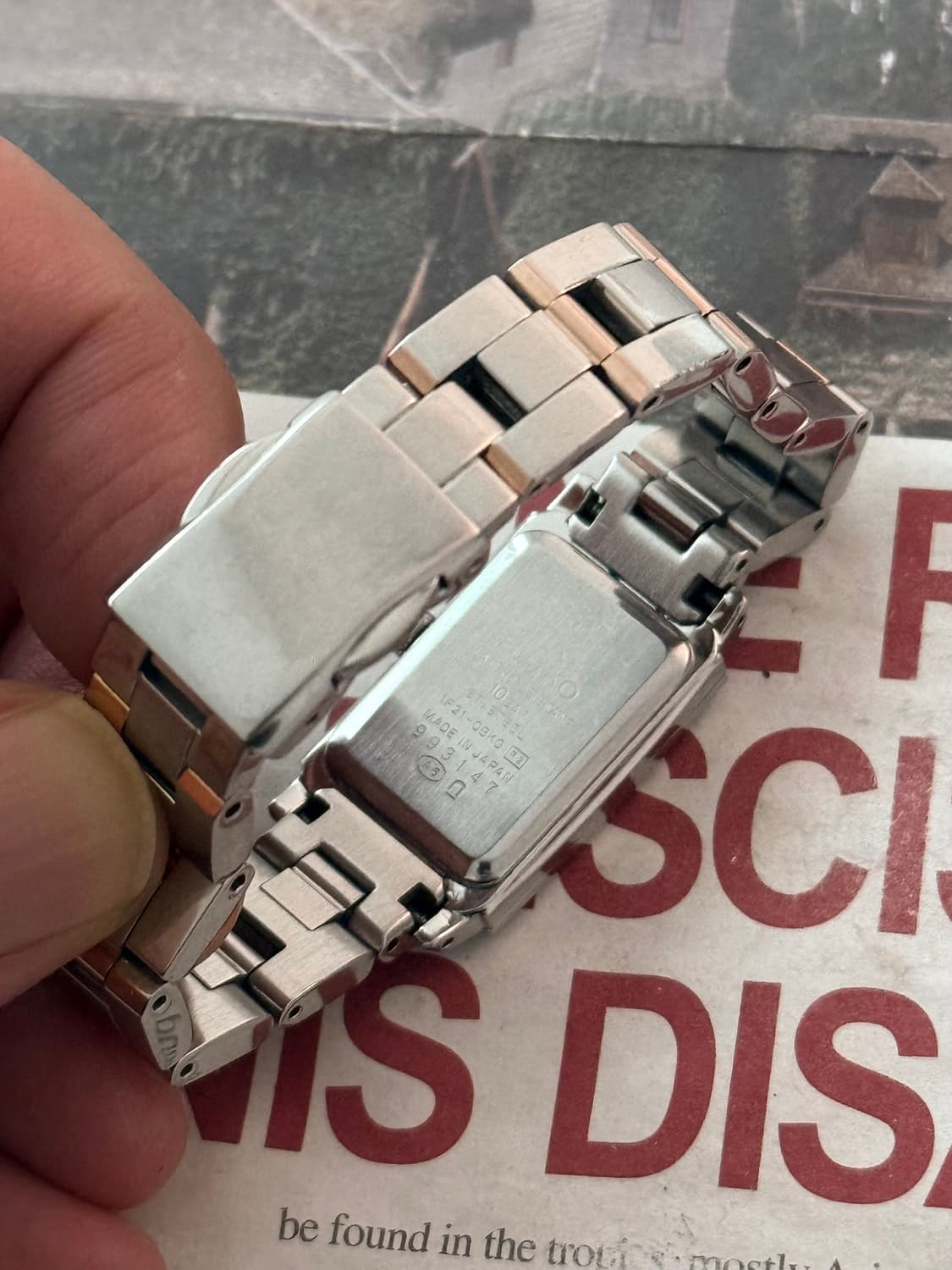 세이코 Seiko Lukia 로즈골드 탱크 콤비 상품이미지3