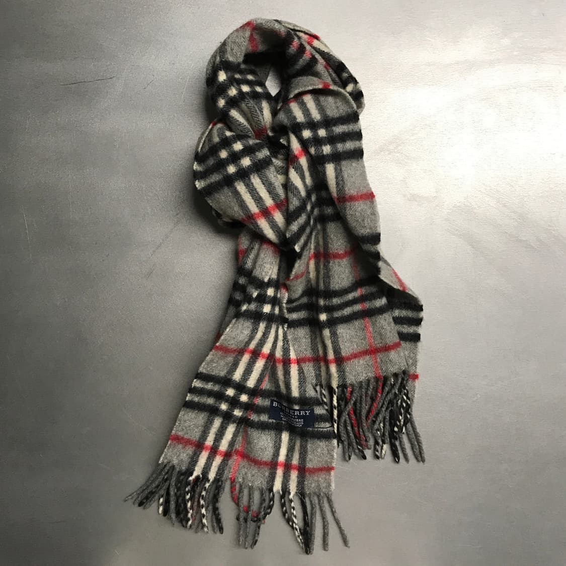 버버리 정품 캐시미어 머플러 그레이 상품이미지1