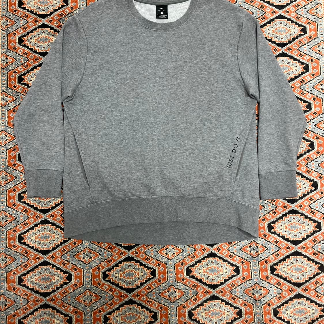 나이키 저스트두잇 그레이 맨투맨 여성L 상품이미지3