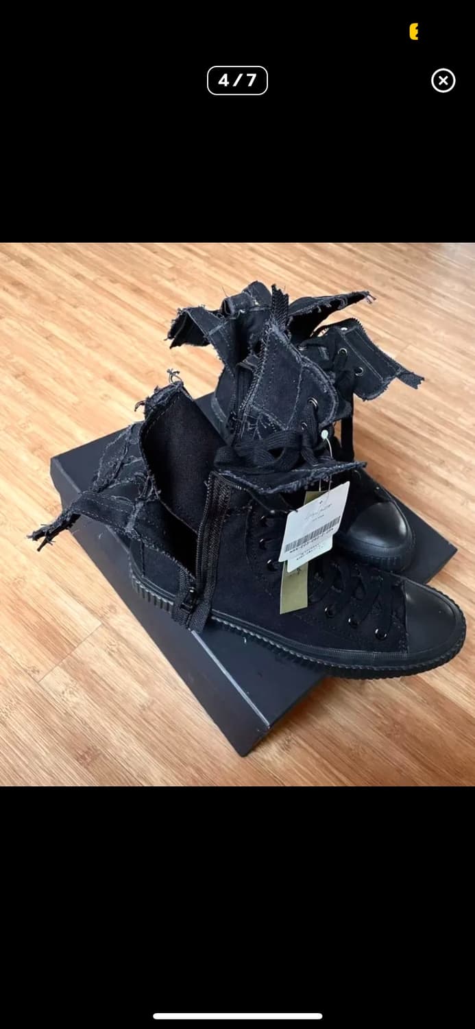 요지 야마모토 레이스업 부츠 상품이미지2