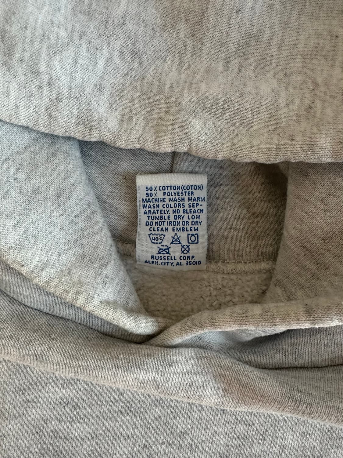 90s 빈티지 러셀 후드 그레이 XL USA 상품이미지6