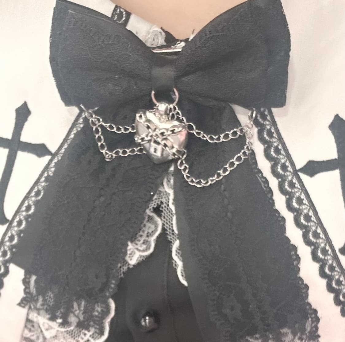 마즈 mars 고딕 고스로리 코르셋 레이스 리본 십자가 양지뢰 셋업 상품이미지3