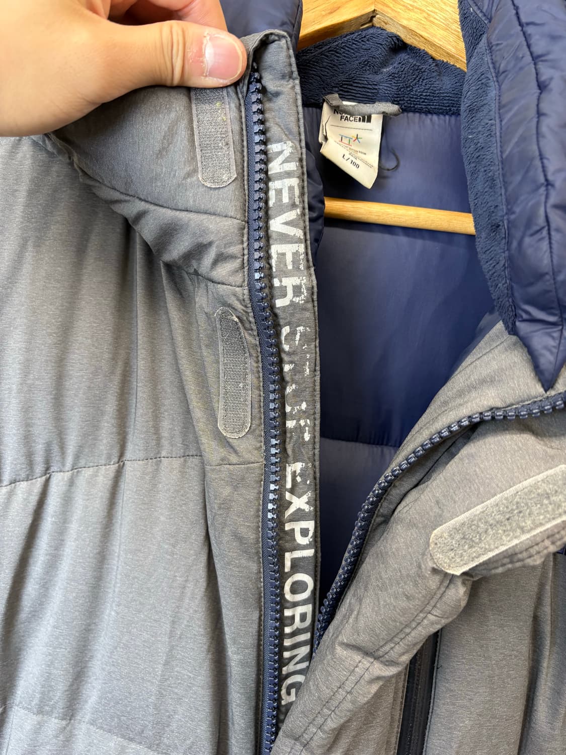 노스페이스 평창 롱패딩 그레이 상품이미지10