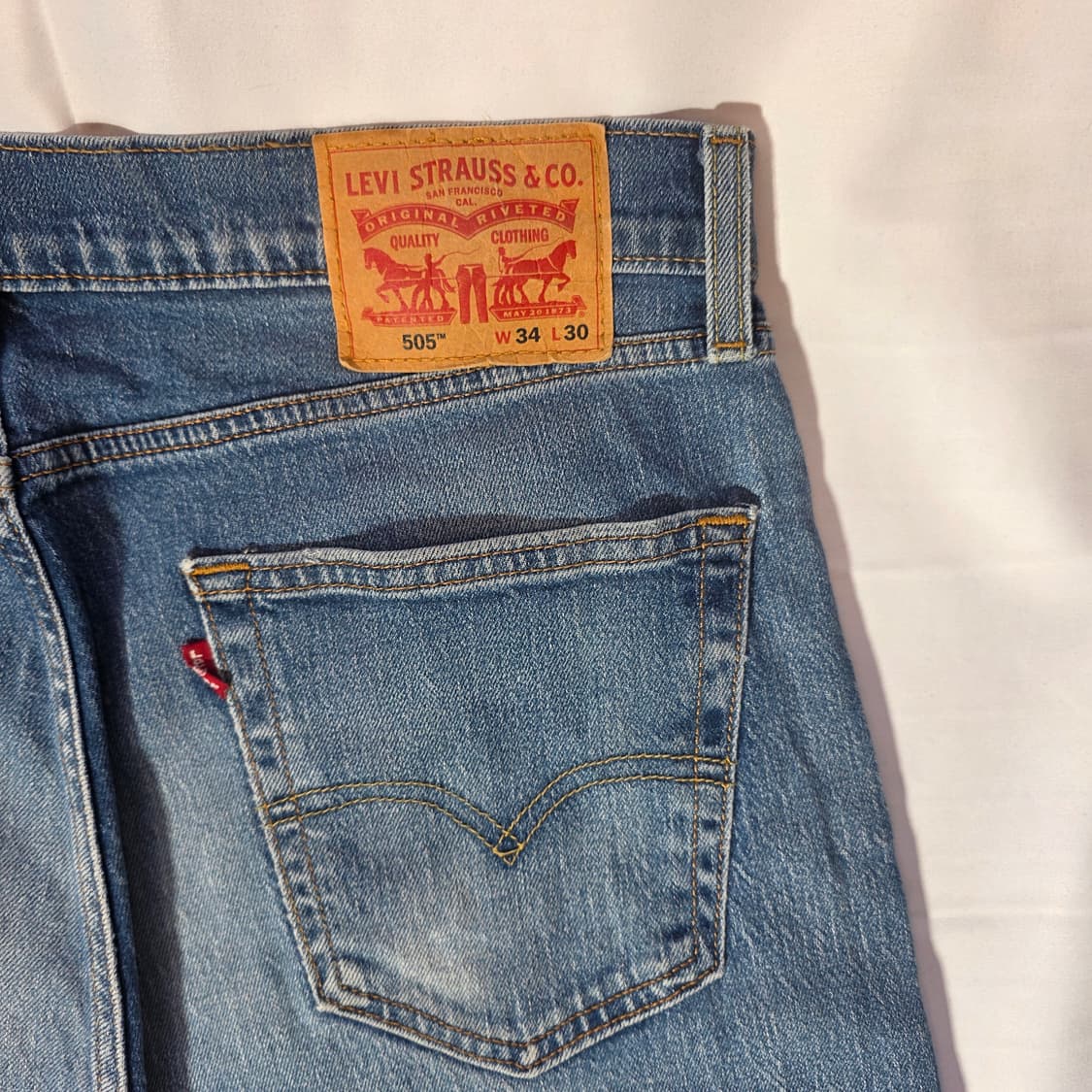 [W34L30]리바이스 505 LEVIS 데님팬츠 상품이미지6
