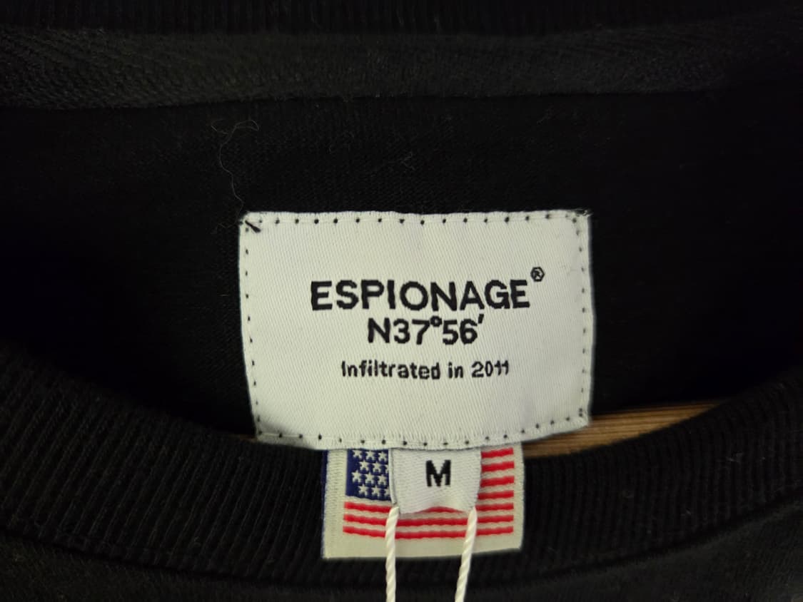 ESPIONAGE 블랙 페인트 스플래시 반팔티 M 상품이미지2