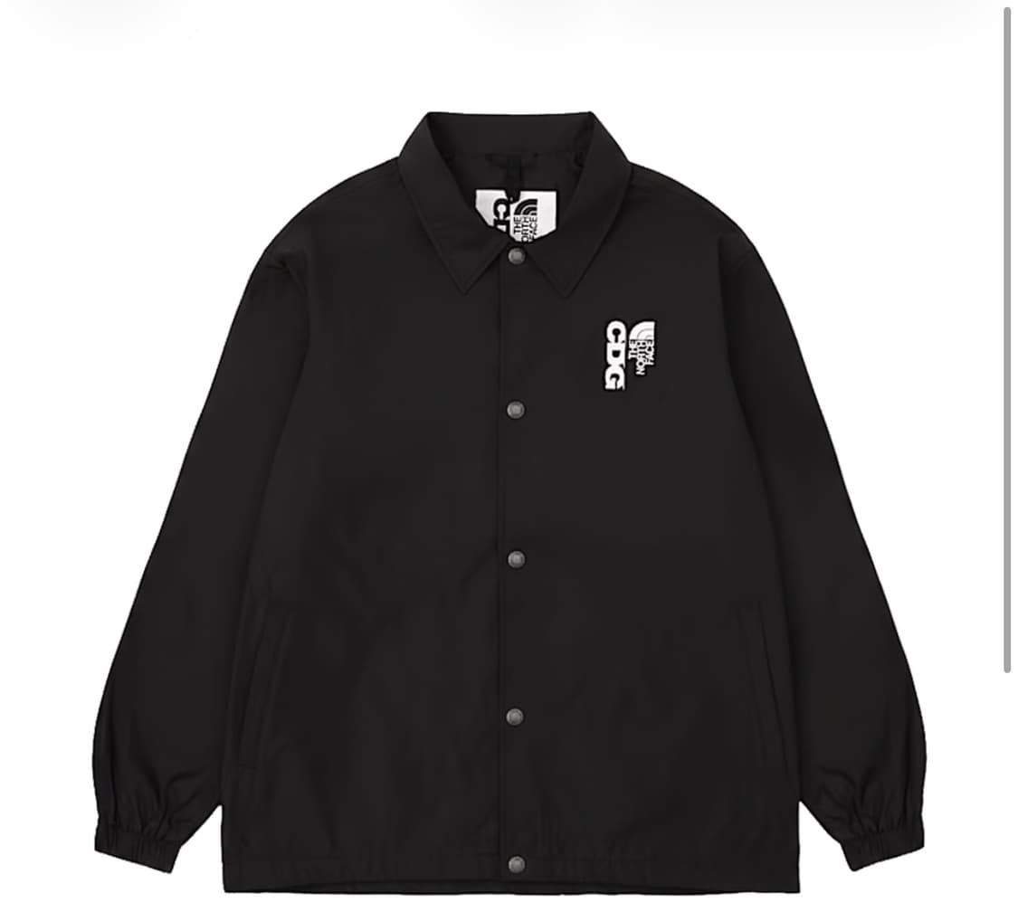 CDG x 노스페이스 나일론 코치 자켓 TNF 블랙 L 미개봉 상품이미지1