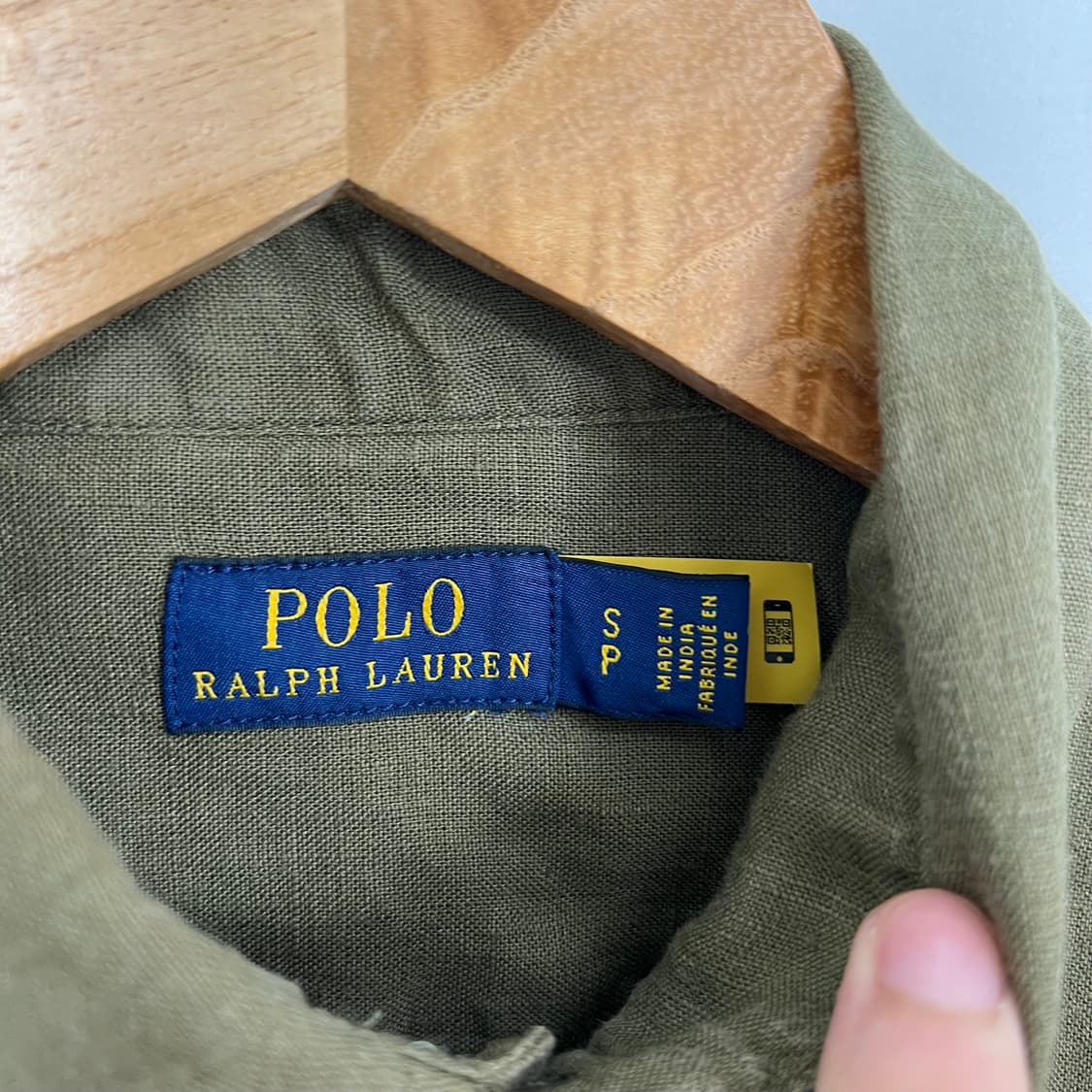 PRL 폴로 랄프로렌 신형 POLO 올리브 린넨 셔츠 상품이미지4