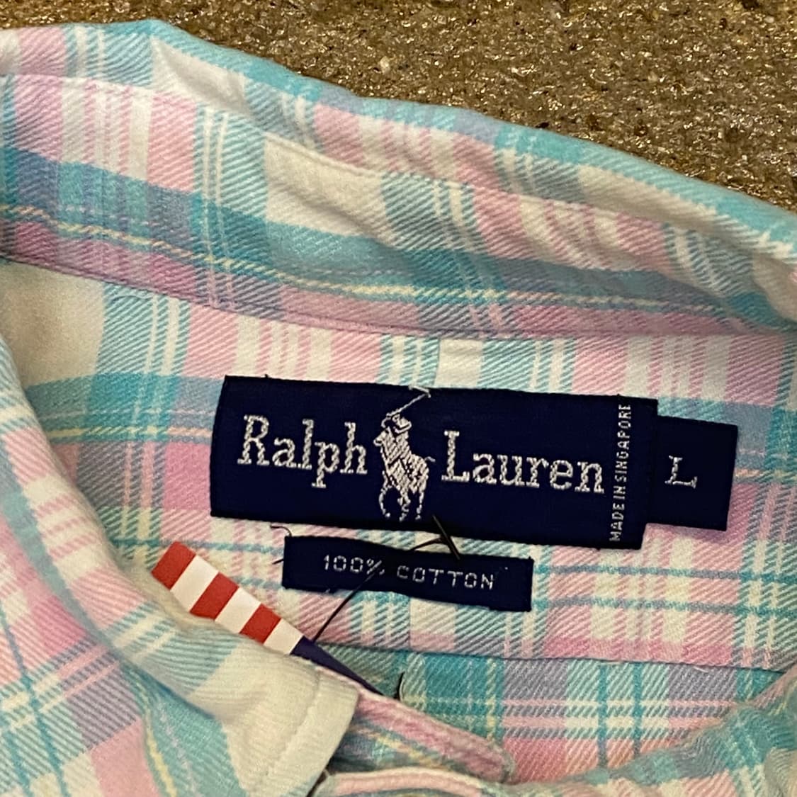 미국 빈티지 폴로랄프로렌 체크셔츠 반팔셔츠 상품이미지7