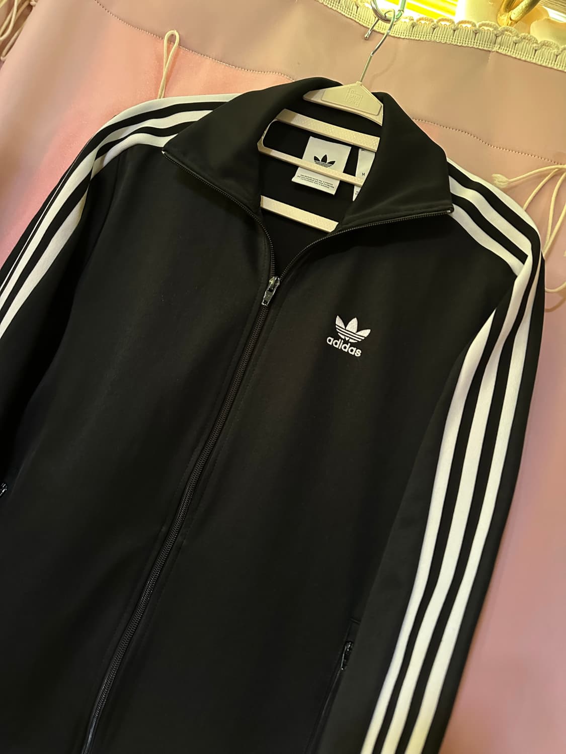 아디다스져지 아디다스 베켄바우어 트랙탑 불꽃 파이어버드 아디다스 블랙 상품이미지2