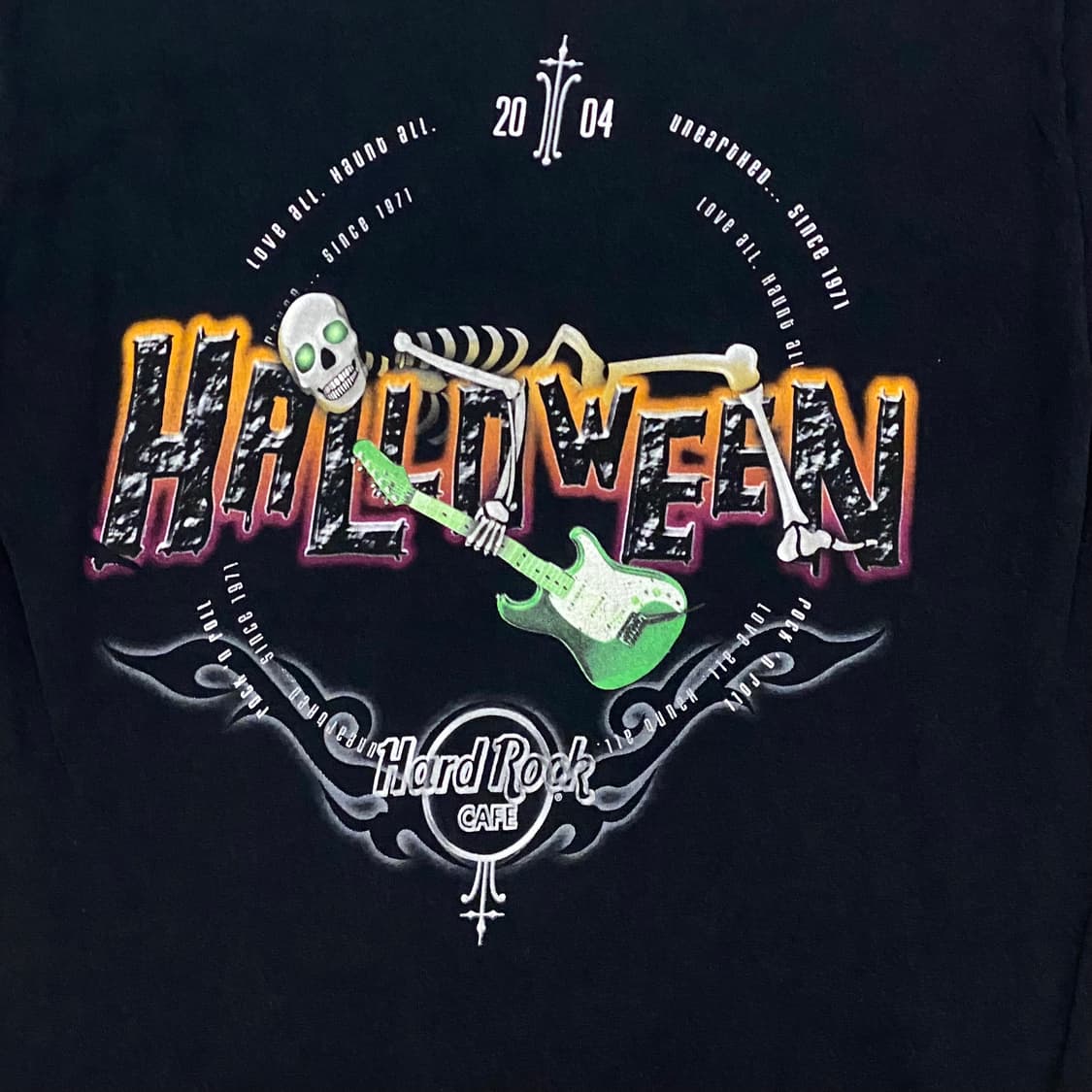 미국 빈티지 하드락카페 할로윈 프린팅 락티셔츠 반팔티 상품이미지7