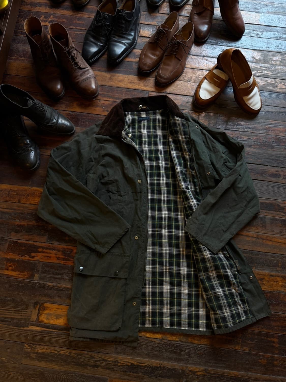 브리티시 왁스 아웃도어 자켓 100~105 상품이미지3