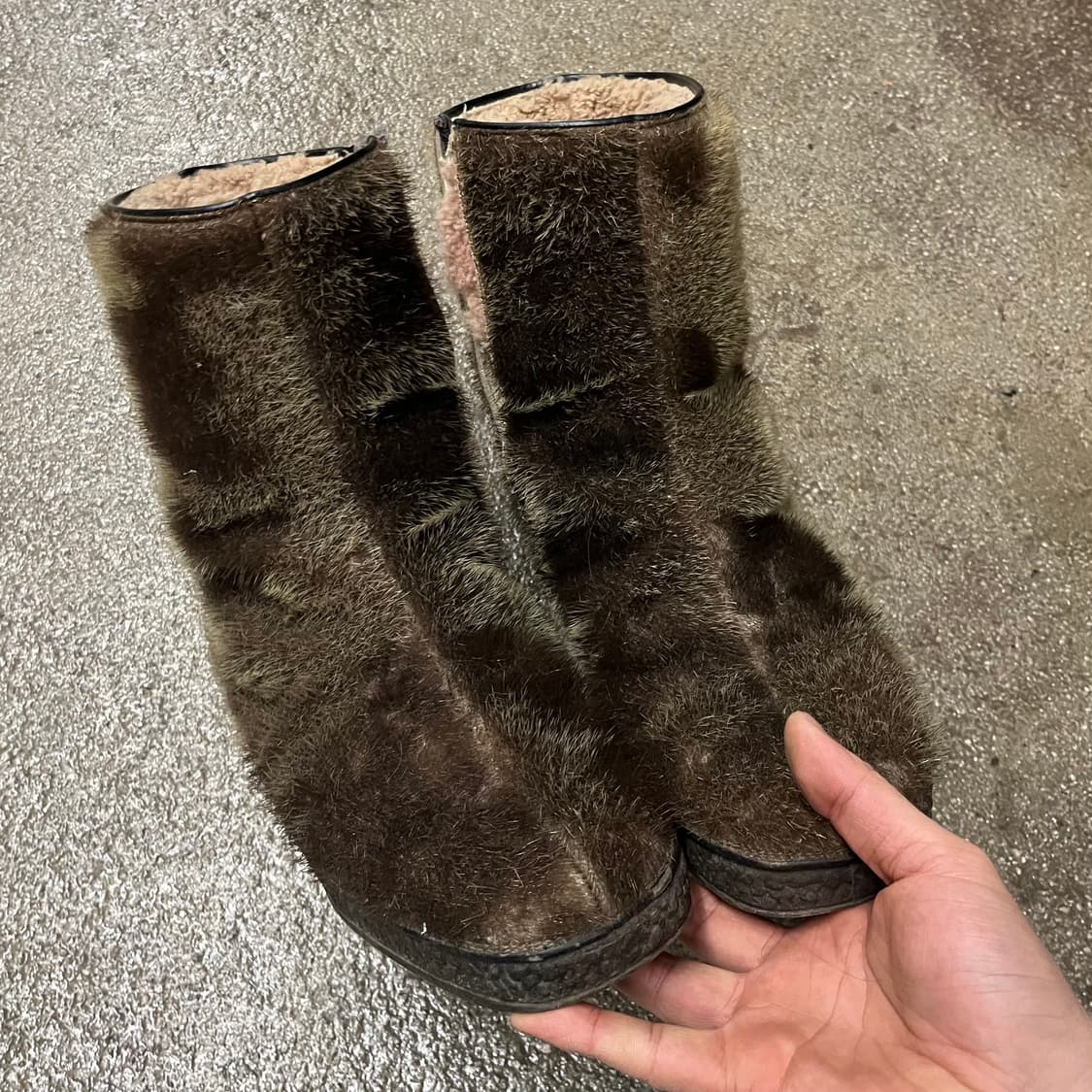 80s 빈티지 리얼 퍼 부츠 (285) 상품이미지1