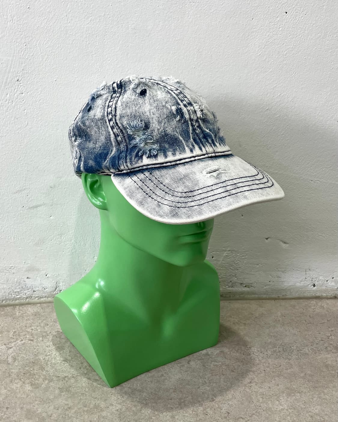 distressed washing denim cap 상품이미지1