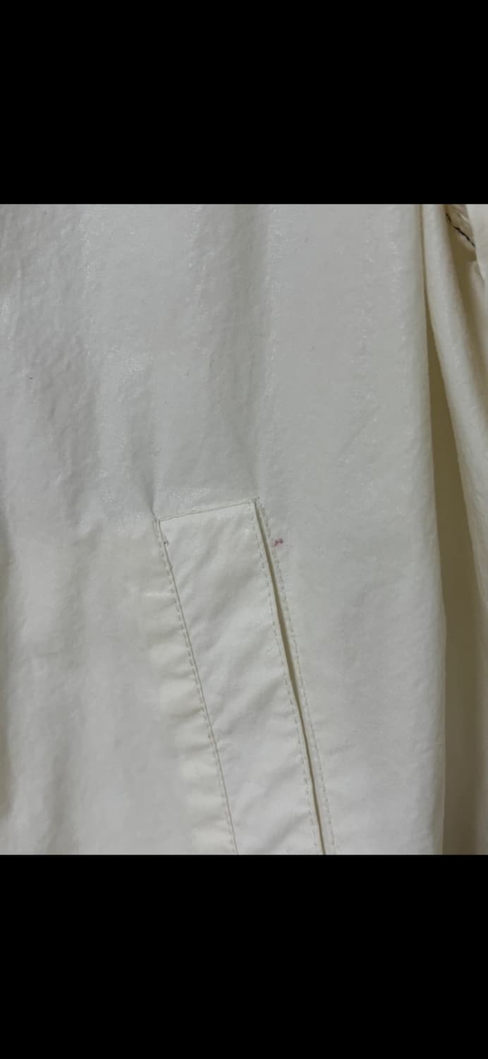 [MATIN KIM] 마킴 로고 코팅 점퍼 화이트 상품이미지7